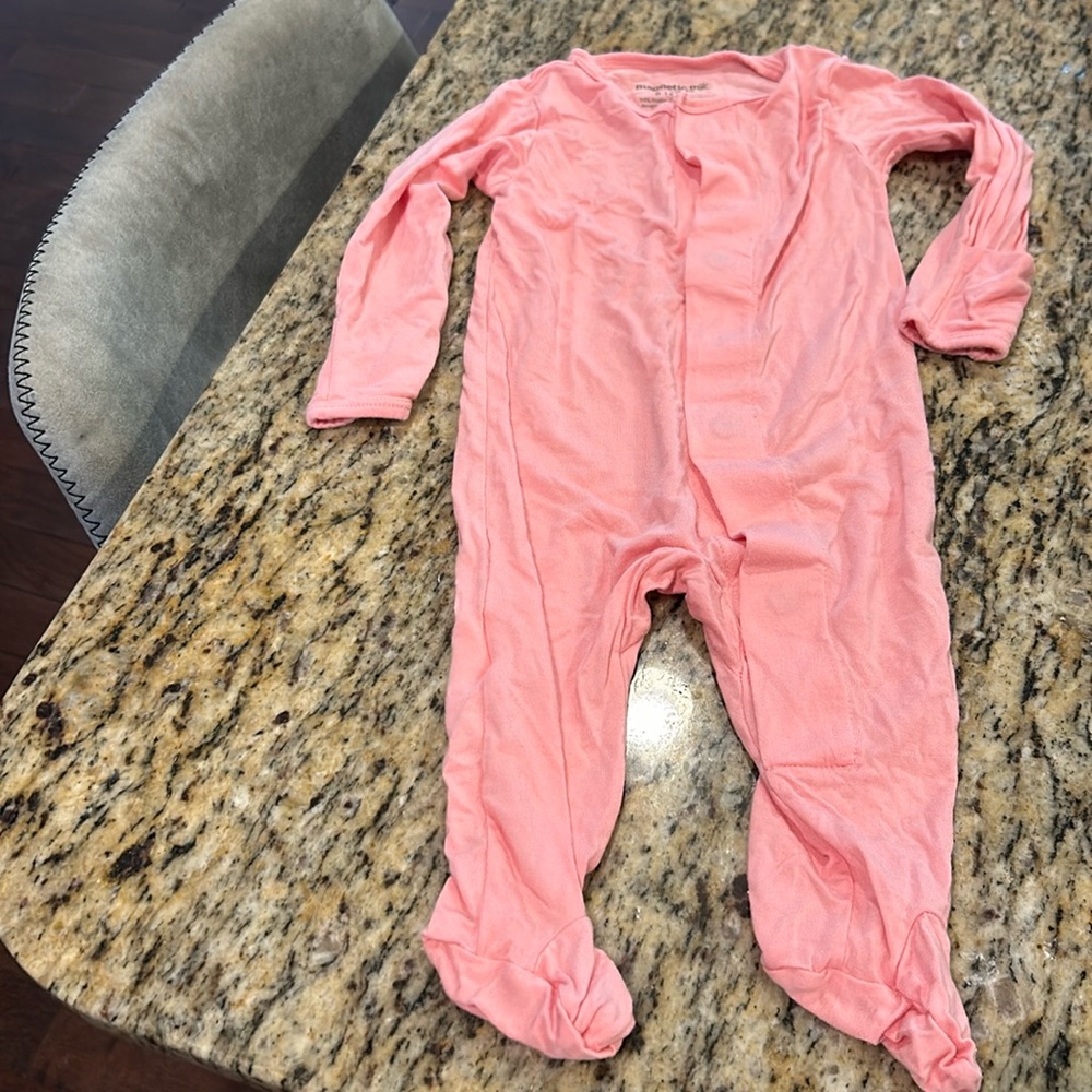 Magnetic Me pink foot pajamas